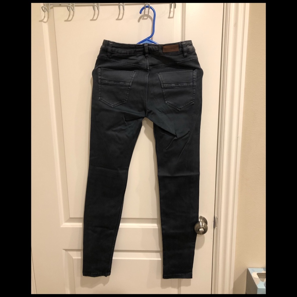 H&M navy blue straight leg pants